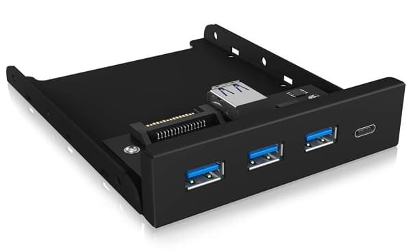 ICY BOX IB-HUB1418-i3, Sort, GL3520 ASM1543, 101 mm, 137 mm, 25 mm, 143 g