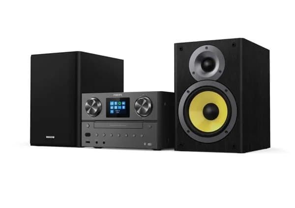 Philips | TAM8905/10 - Mikrosystem - DAB+/Bluetooth/CD/Spotify Connect - 2 x 50 Watt (Totalt) - Sort Sort