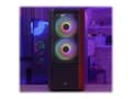 Miniatyrbild 3 av 5: AeroCool Quantum Mesh - Mid tower - ATX - genomskinlig sidopanel (härdat glas) - ingen strömförsörjning (ATX) - svart - USB/ljud