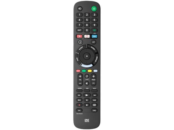 One For All TV Replacement Remotes Sony-television vaihtokaukosäädin, TV, IR Langaton, Painikkeiden painaminen, Musta musta
