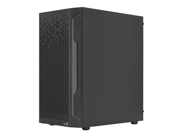 AeroCool Trinity Mini-G-BK-V2 - MT - micro-ATX - sidepanel med vindue (hærdet glass) - ingen strømforsyning (ATX) - sort - USB/Lyd