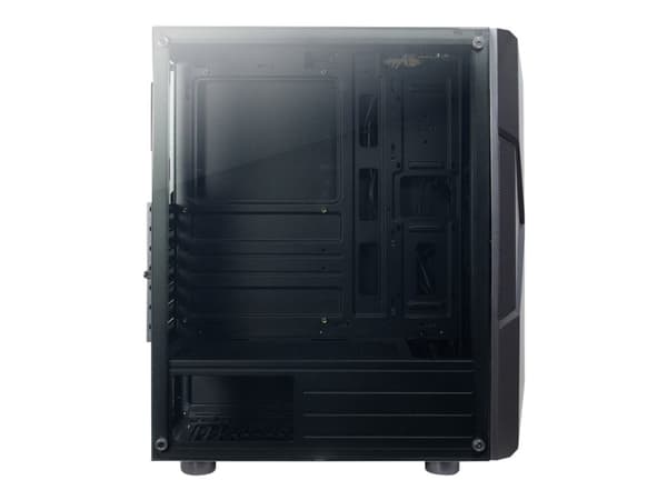 Inter-Tech IT-3306 CAVY, Tower, PC, Musta, ATX, ITX, mikro ATX, Akryyli, Multi
