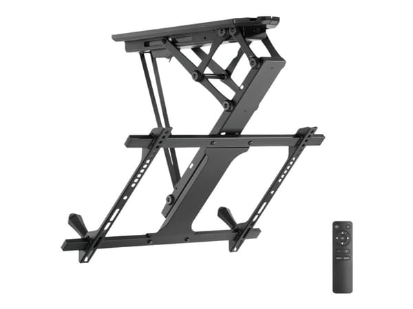 Maclean MC-880 - Brakett - motorisert - for flatpanel - metall - svart - skjermstørrelse: 32"-70" - takmonterbar