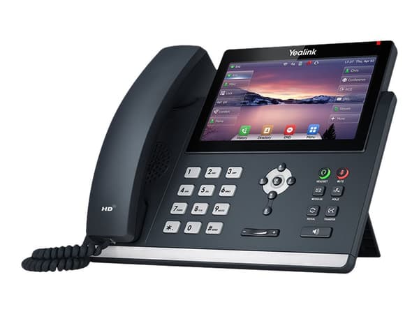 Yealink SIP-T48U - VoIP-telefon - treveis anropskapasitet - SIP, SIP v2, SRTP - 16 linjer - klassisk grå Grå