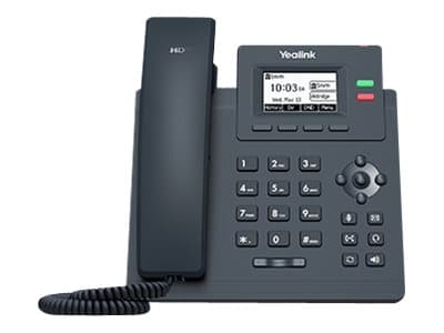Yealink SIP-T31 - VoIP-telefon med nummerpresentation - 5-vägs samtalsförmåg - SIP, SIP v2, SRTP - 2 linjer - klassiskt grå