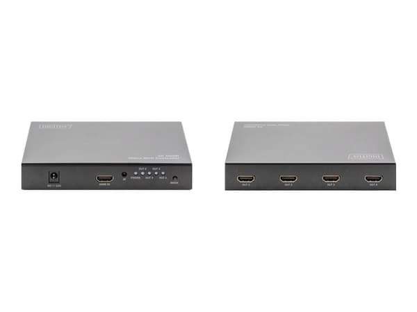 DIGITUS - Videoveggkontroller - HDMI - HDMI - HDMI - 4 x HDMI - svart