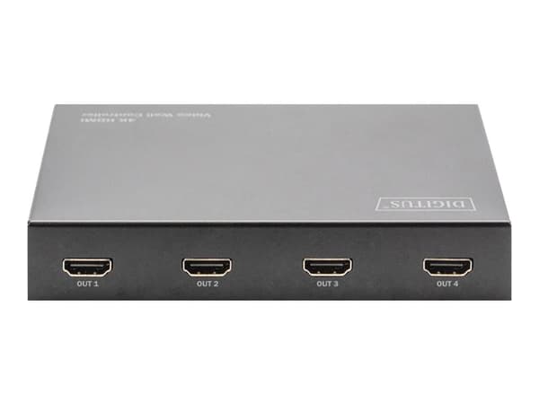 DIGITUS - Videoveggkontroller - HDMI - HDMI - HDMI - 4 x HDMI - svart