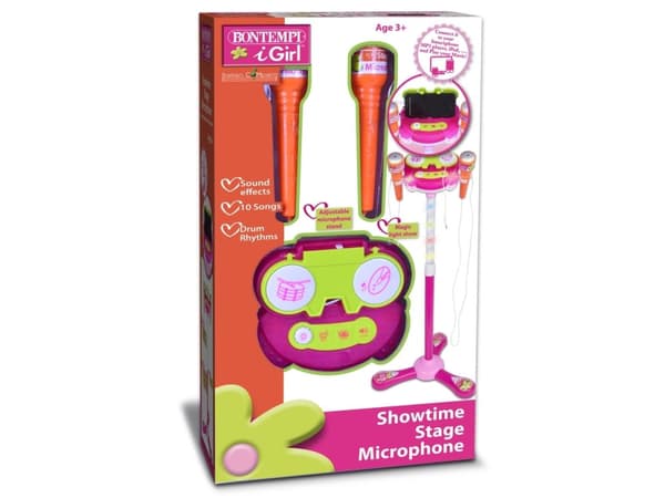 Bontempi 40 1471, Leksaksmikrofon, 3 År, AA, 495 g, Rosa