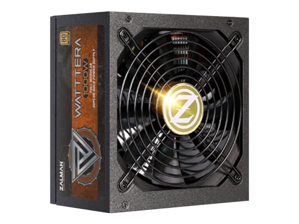 ZALMAN WATTTERA ZM1000-EBTII - Strømforsyning (intern) - ATX12V 2.3/ EPS12V - 80 PLUS Gold - AC 100-240 V - 1000 watt - aktiv PFC