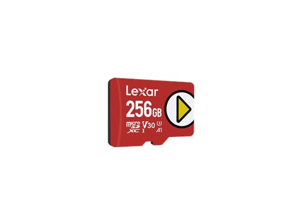 Lexar PLAY microSDXC UHS-I-kort, 256 GB, Klasse 10, UHS-I, 150 MB/s, Klasse 3 (U3), V30