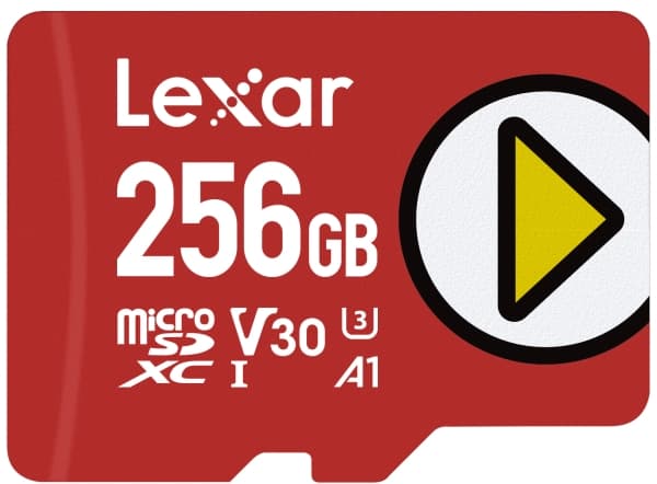Lexar PLAY microSDXC UHS-I-kort, 256 GB, Klasse 10, UHS-I, 150 MB/s, Klasse 3 (U3), V30