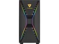 Miniatyrbild 4 av 5: AeroCool Cronus-G-BK-v1 - Tempered Glass Edition - mid tower - micro ATX - genomskinlig sidopanel (härdat glas) - ingen strömförsörjning (ATX) - svar
