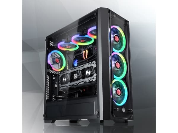 RAIJINTEK PONOS TG4, Desktop, PC, Sort, ATX, EATX, EEB, micro ATX, Mini-ATX, SPCC, Spill