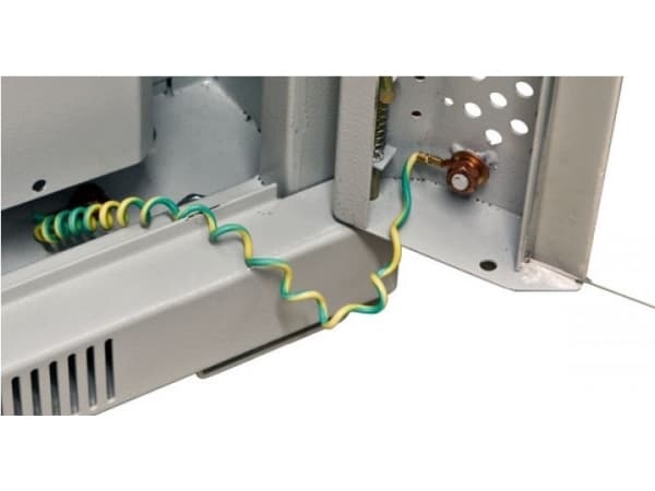 ALLNET 19Kaappi 42U B800T 800mm lasiovi vaaleanharmaa SNB-sarja