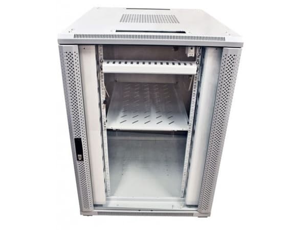 ALLNET 19Kaappi 42U B800T 800mm lasiovi vaaleanharmaa SNB-sarja