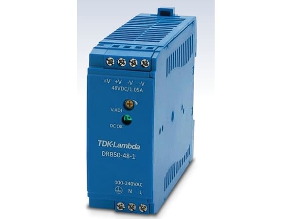 Allied Telesis AT-DRB50-48-1 - Strømforsyning (DIN-skinnemonterbar) - AC 85-264/ DC 120-373 V - 50 watt