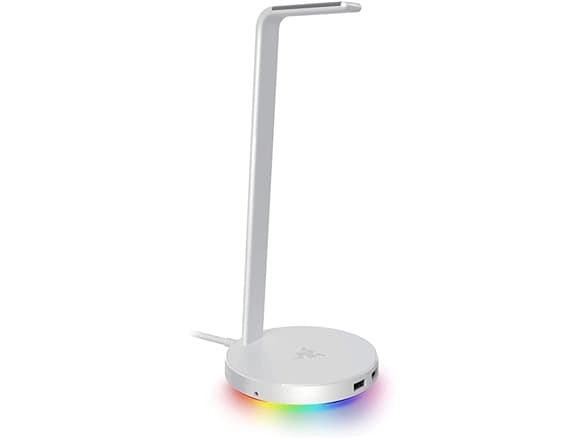 Razer Base Station V2 Chroma - Stativ for hodetelefoner, hodesett - merkurhvit