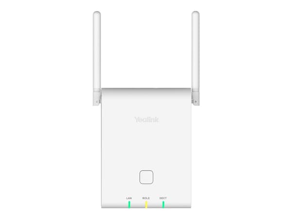 Yealink W90B - Trådløs telefonbasestasjon / VoIP telefonbasestasjon med anrops-ID - DECT\GAP - treveis anropskapasitet - SIP, SIP v2 - multilinjedrif