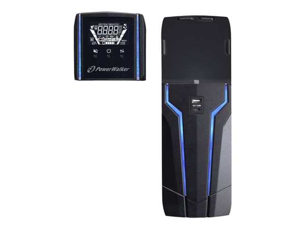 PowerWalker VI 1000 GXB IEC - UPS - AC 162 - 290 V - 600 Watt - 1000 VA - 9 At - USB - utgangskontakter: 8