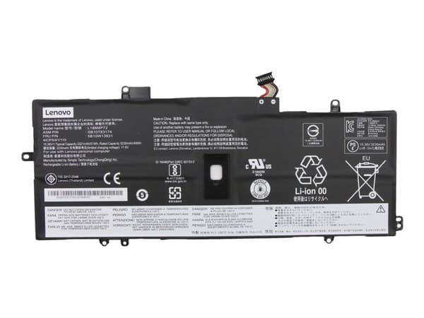 Simplo L18M4P72 - Batteri til bærbar PC - litiumion - 4-cellers - 3321 mAh - 51 Wh - FRU - for ThinkPad X1 Carbon Gen 8 20U9, 20UA; X1 Yoga Gen 5 20U