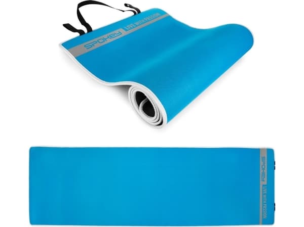 Spokey Fleximat V treningsmatte 180 cm x 60 cm x 0,6 cm blå