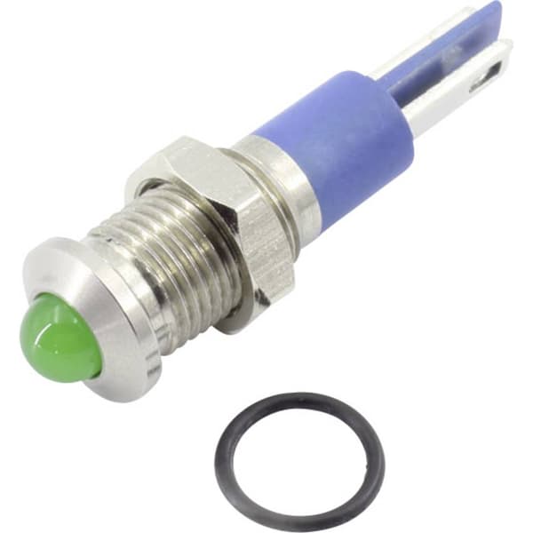 TRU COMPONENTS 1605962 LED-signallampa Grön 24 V DC/AC 200 mcd