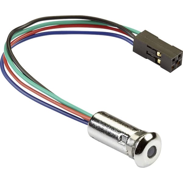 Mentor 2660.8304 LED-signallampa RGB Lins 3 mm 2 V, 3.5 V, 3.5 V 20 mA, 20 mA, 20 mA