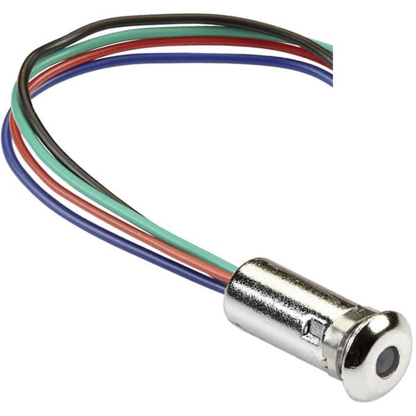 Mentor 2660.8303 LED-signallampa RGB Lins 3 mm 2 V, 3.5 V, 3.5 V 20 mA, 20 mA, 20 mA