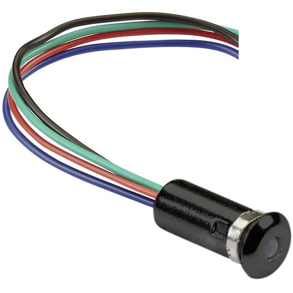 Mentor 2660.8301 LED-signallampa RGB Lins 3 mm 2 V, 3.5 V, 3.5 V 20 mA, 20 mA, 20 mA