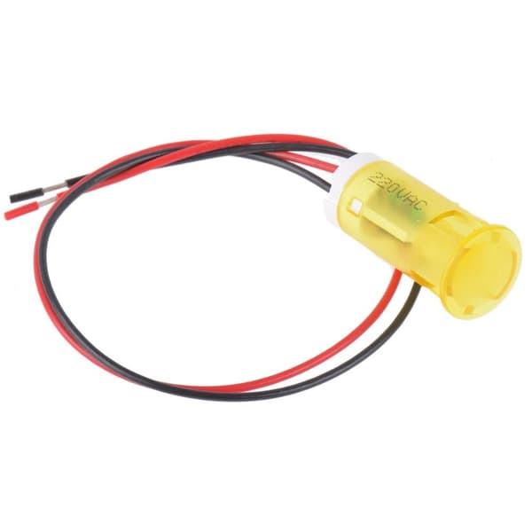 APEM QS123XXHY220 LED-signallampa Gul 230 V/AC