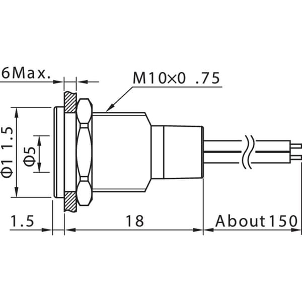 TRU COMPONENTS TC-7495180 LED-lampa Grön 12 V DC/AC
