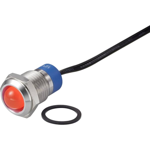 TRU COMPONENTS TC-7495224 LED-lampa Röd 12 V DC/AC