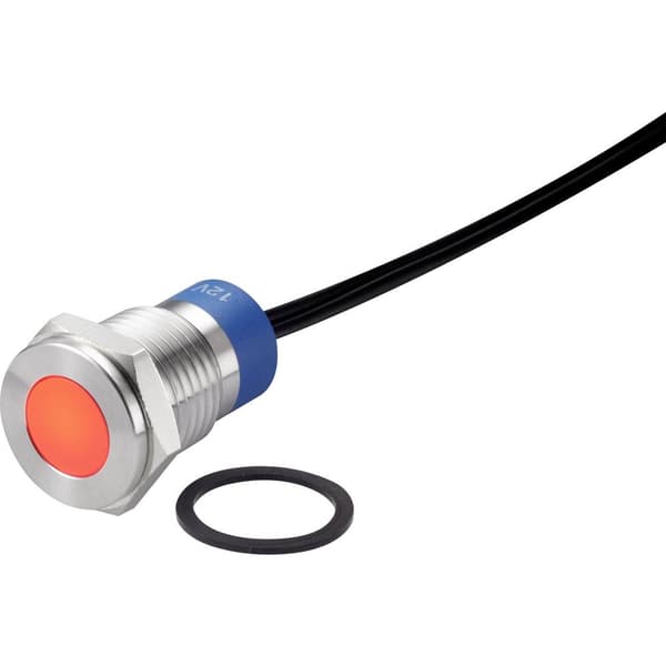 TRU COMPONENTS TC-7495208 LED-lampa Röd 12 V DC/AC