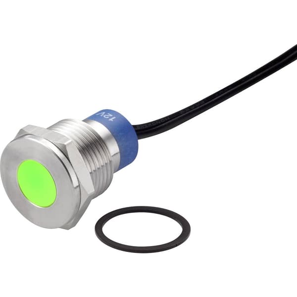 TRU COMPONENTS TC-7495244 LED-lampa Grön 12 V DC/AC