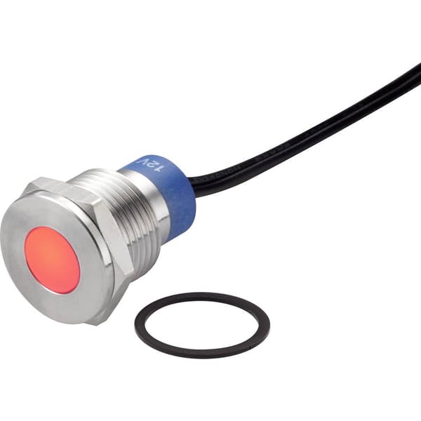 TRU COMPONENTS TC-7495240 LED-lampa Röd 12 V DC/AC