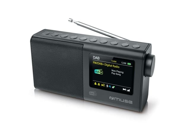 Muse M-117 DB, Bærbar, Digitaalinen, DAB,DAB+,FM,PLL, 3 W, TFT, 7,11 cm (2.8")