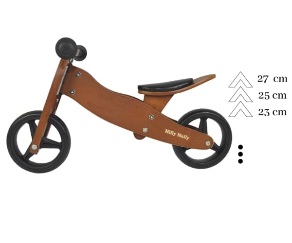 Milly Mally Jake Classic Mint 2in1, 1,5 År, 3 hjul, Trä, Mintfärgad, Vit, Trä