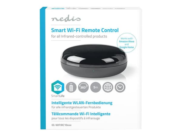 Nedis WLAN älykäs yleiskaukosäädin (WIFIRC10CBK) - Infrapuna-ohjain