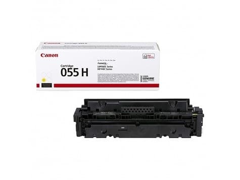 Canon 055 H - Høy ytelse - gul - original - tonerpatron - for imageCLASS LBP664; i-SENSYS LBP663, LBP664, MF742, MF744, MF746; Satera LBP662