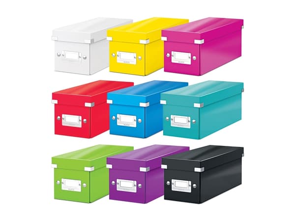 Leitz 60410095 optisk disklagringseske 160 disker Sort Fotoark kartong