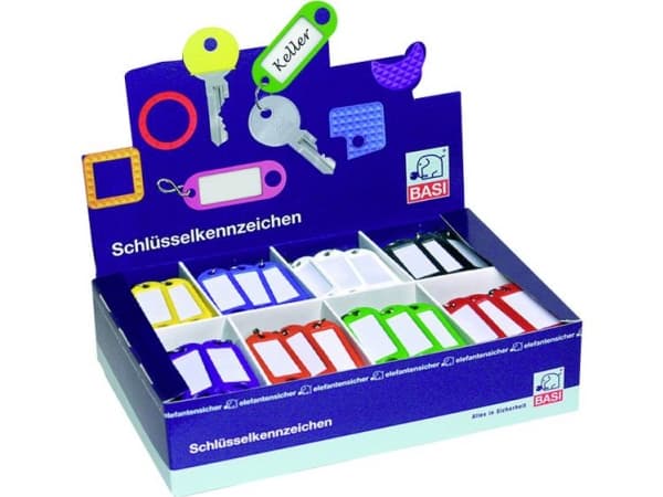 Basi nyckelring 8510-9010 8-färgad 200 st 1 set