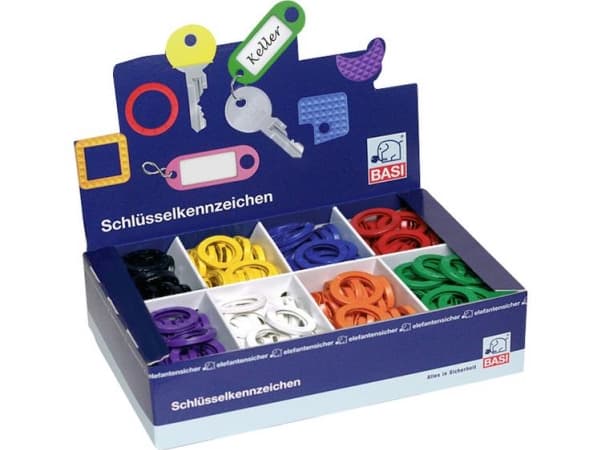 Basi Nøgleclip 8520-9000 8-farvet 1 Set