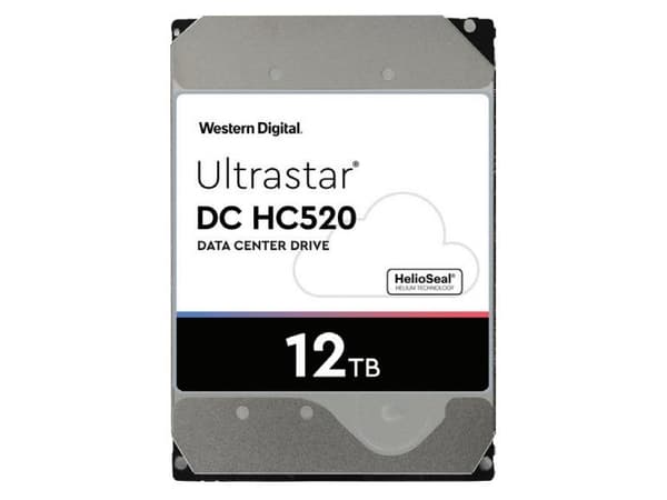 WD Ultrastar HE12 HUH72121212ALE600 - Hårddisk - 12 TB - intern - 3,5" - SATA 6Gb/s - 7200 rpm - buffert: 256 MB