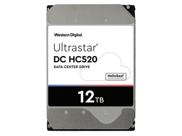 WD Ultrastar HE12 HUH72121212ALE600 - Hårddisk - 12 TB - intern - 3,5" - SATA 6Gb/s - 7200 rpm - buffert: 256 MB