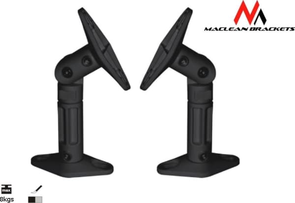 Maclean MC-528 - Monteringssett - for høyttaler(e) - svart (en pakke 2)
