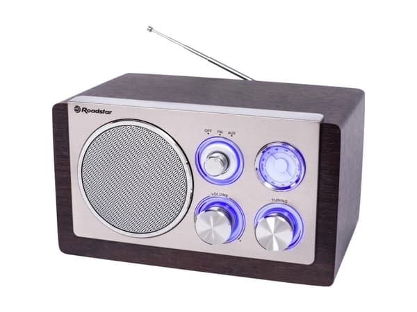 Roadstar HRA-1245WD, Bærbar, Analog, FM, MW, 3,5 W, 1-veis, Tre