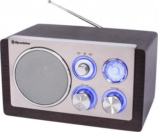 Roadstar HRA-1245WD, Bærbar, Analog, FM, MW, 3,5 W, 1-veis, Tre