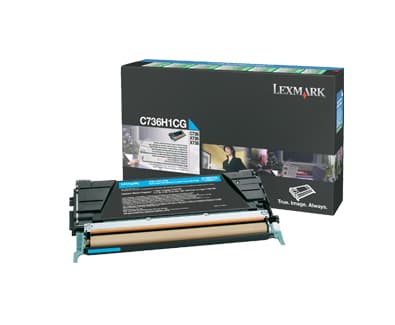Lexmark C736H1CG, 10000 sider, Cyan, 1 stykker