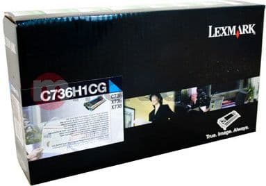 Lexmark C736H1CG, 10000 sider, Cyan, 1 stykker