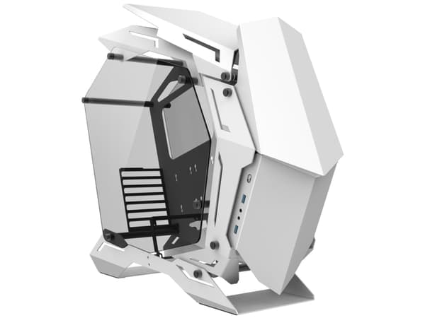 Jonsbo MOD3, PC, Hvit, ATX, EATX, ITX, Micro ATX, Aluminium, Spilling, 17 cm